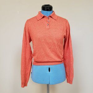 1990s vintage orange genius sweater